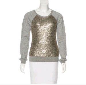 Elizabeth and James sequin sweatshirt Heather Grey